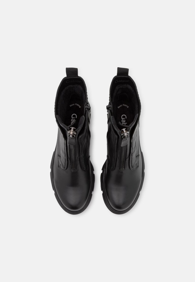 Altsilber Gabor Platform Ankle Boots