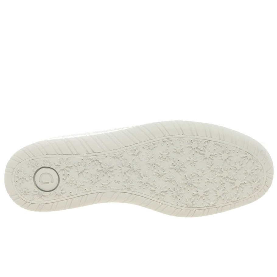 Amulet Womens Wide Fit Sneakers Gabor White/Argento