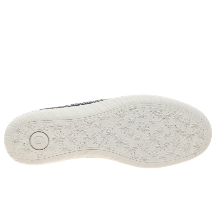 Amulet Womens Wide Fit Sneakers White/Navy/Red Gabor