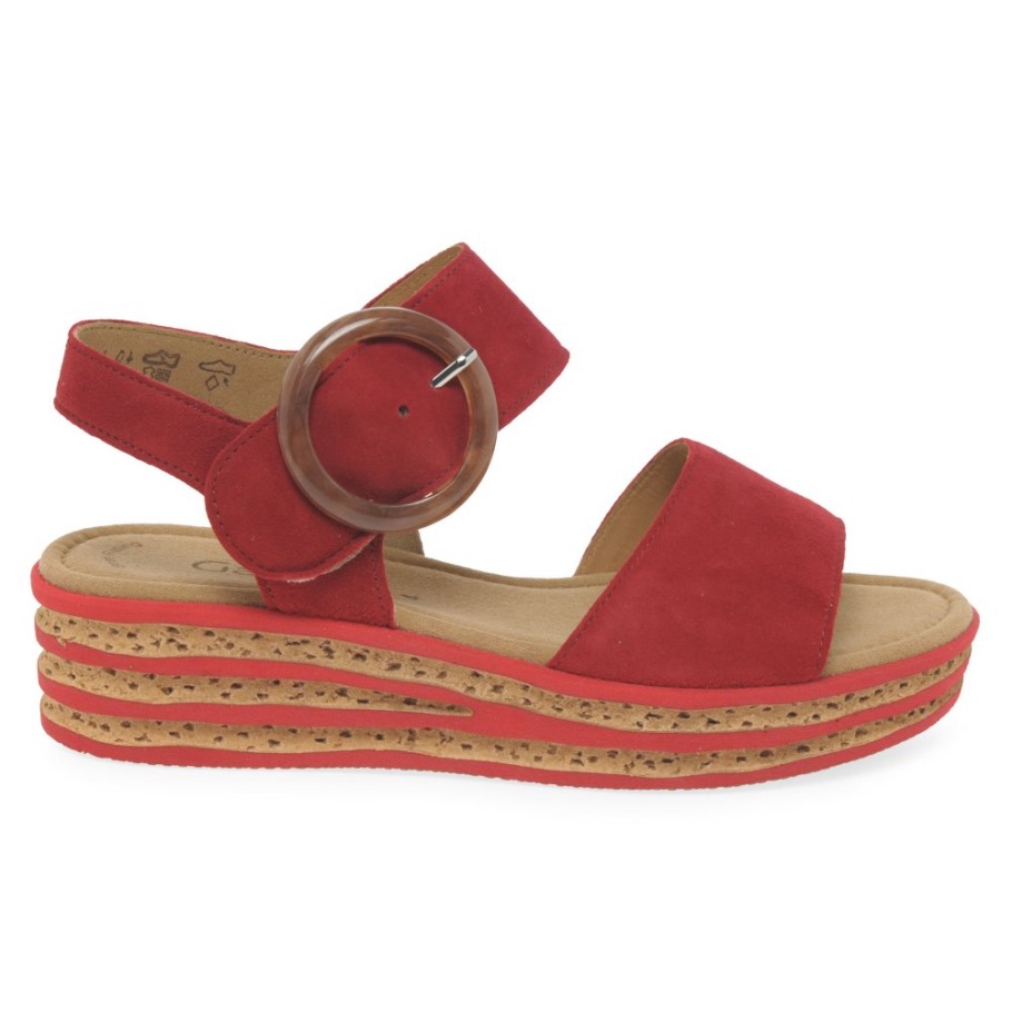 Andre Ladies Sandals Gabor Rubin Suede
