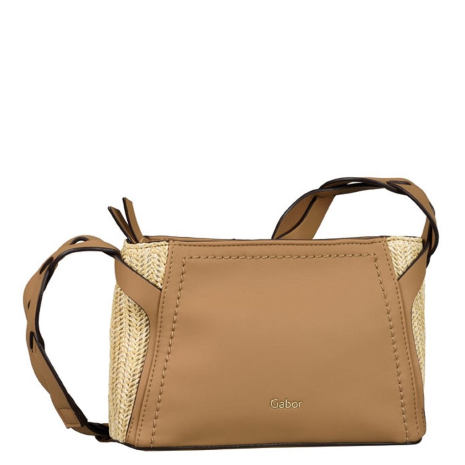 Beige Tan Carlotta Ladies Messenger Handbag Gabor Suisse