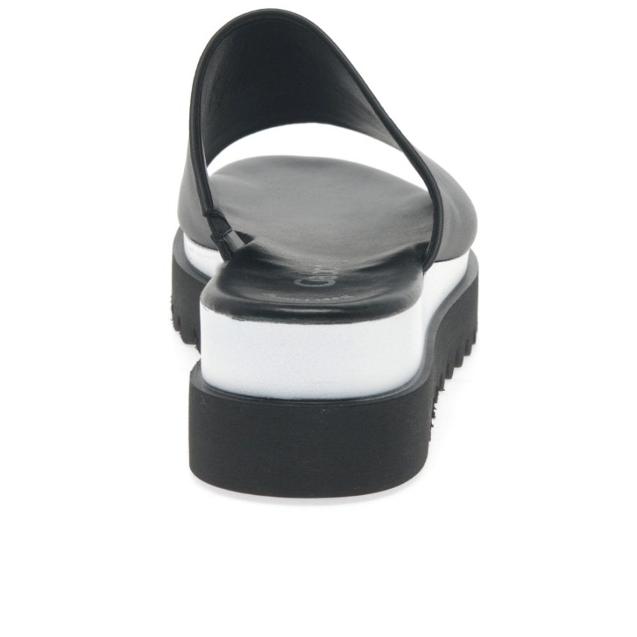 Black Emily- Rose Womens Platform Mules Gabor