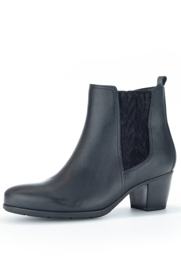 Black Gabor Classic Ankle Boots