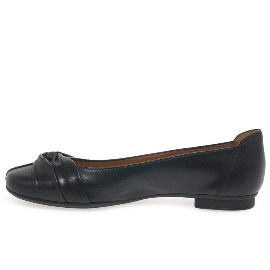 Black Gabor Frost Womens Ballerina Pumps