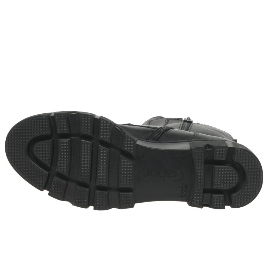 Black Gabor Joy Womens Biker Boot