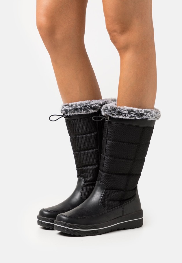 Black Gabor Lace-Up Ankle Boots