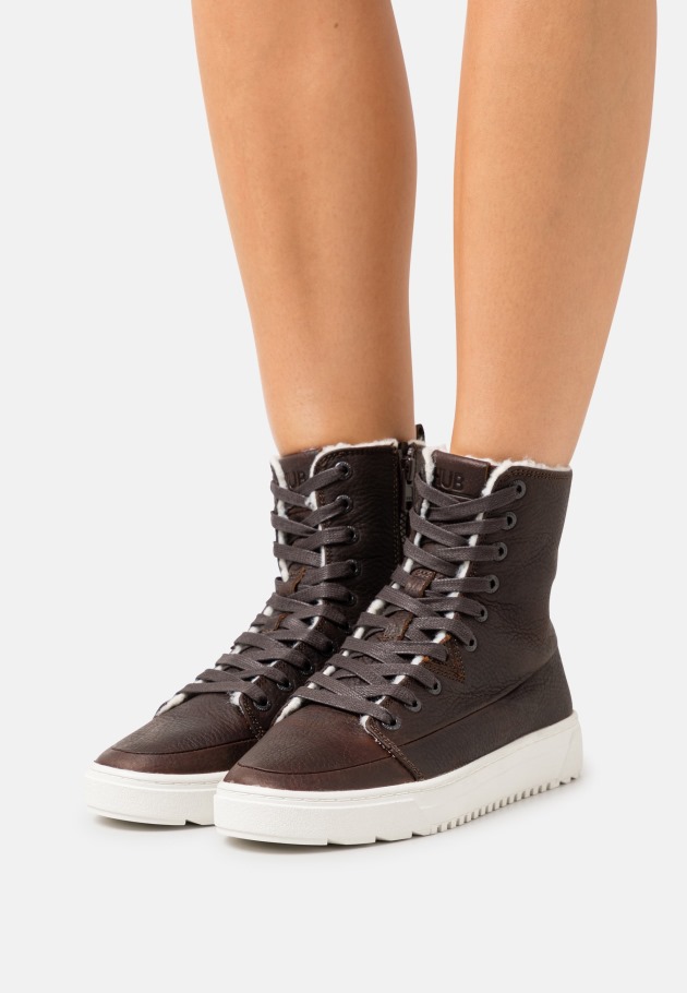 Black Gabor Lace-Up Ankle Boots