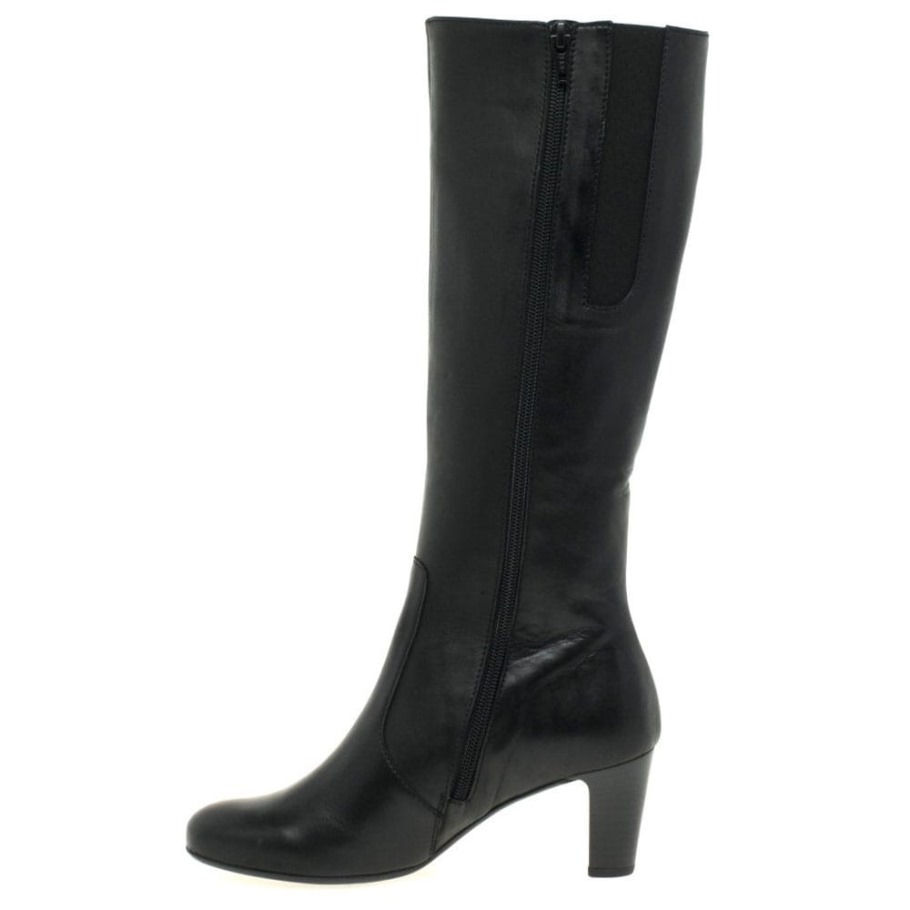 Black Gabor Maybe S Womens Slim Fitting Long Boot