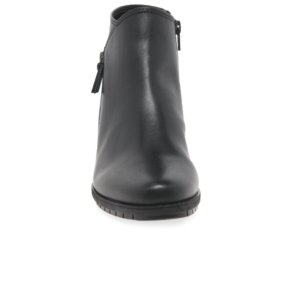 Black Gabor Olivetti Womens Zip Fastening Ankle Boots