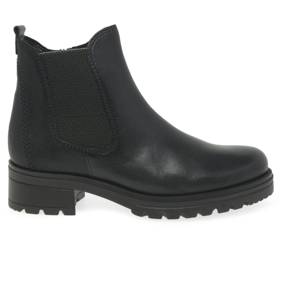 Black Gabor Sallis Ladies Ankle Boots