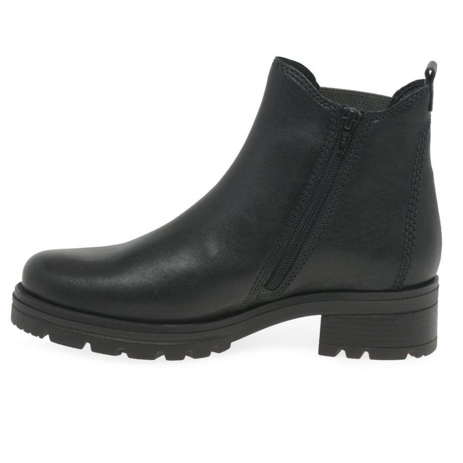 Black Gabor Suisse Sallis Ladies Ankle Boots
