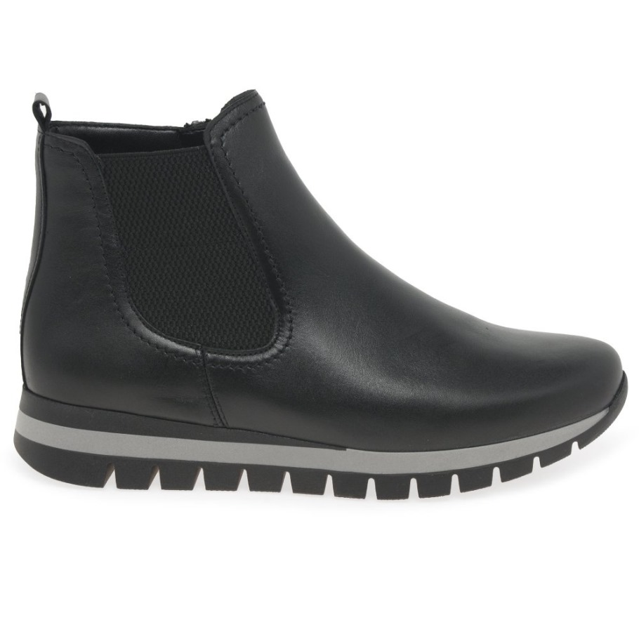 Black Gabor Teller Womens Ankle Boots