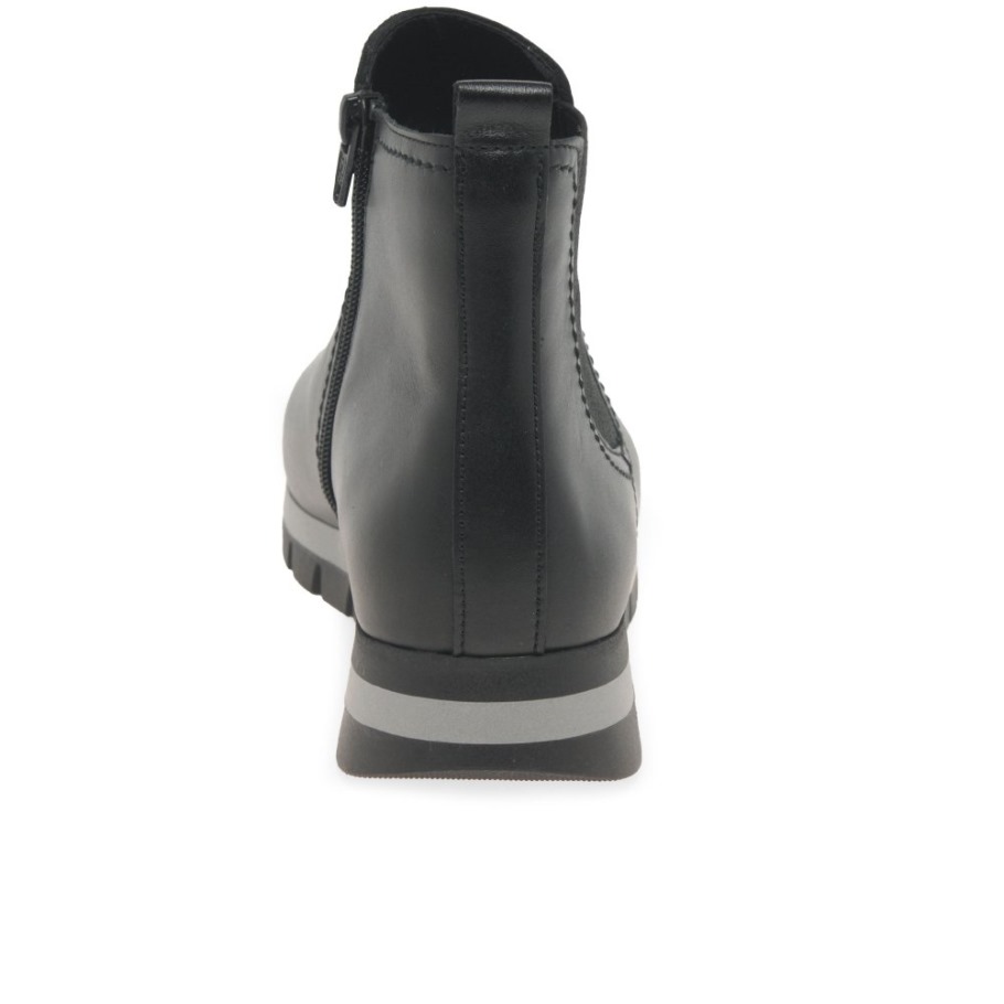 Black Gabor Teller Womens Ankle Boots
