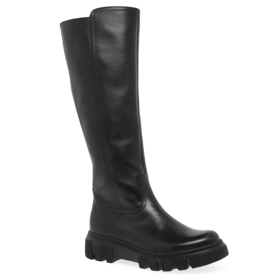 Black Juan Womens Long Boots Gabor Suisse
