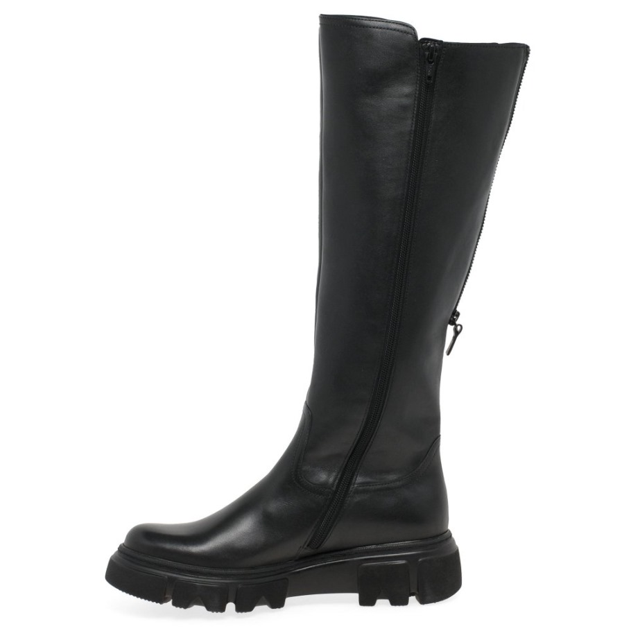 Black Juan Womens Long Boots Gabor Suisse