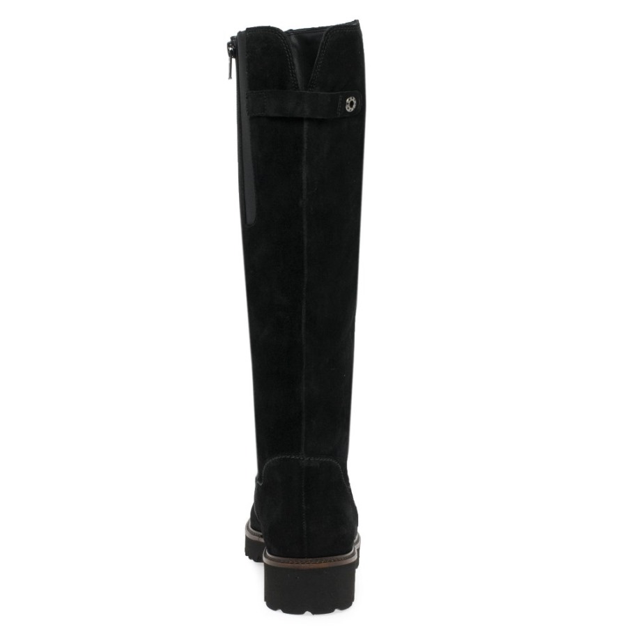 Black Suede Gabor Suisse Be- Bop M Womens Knee High Boots