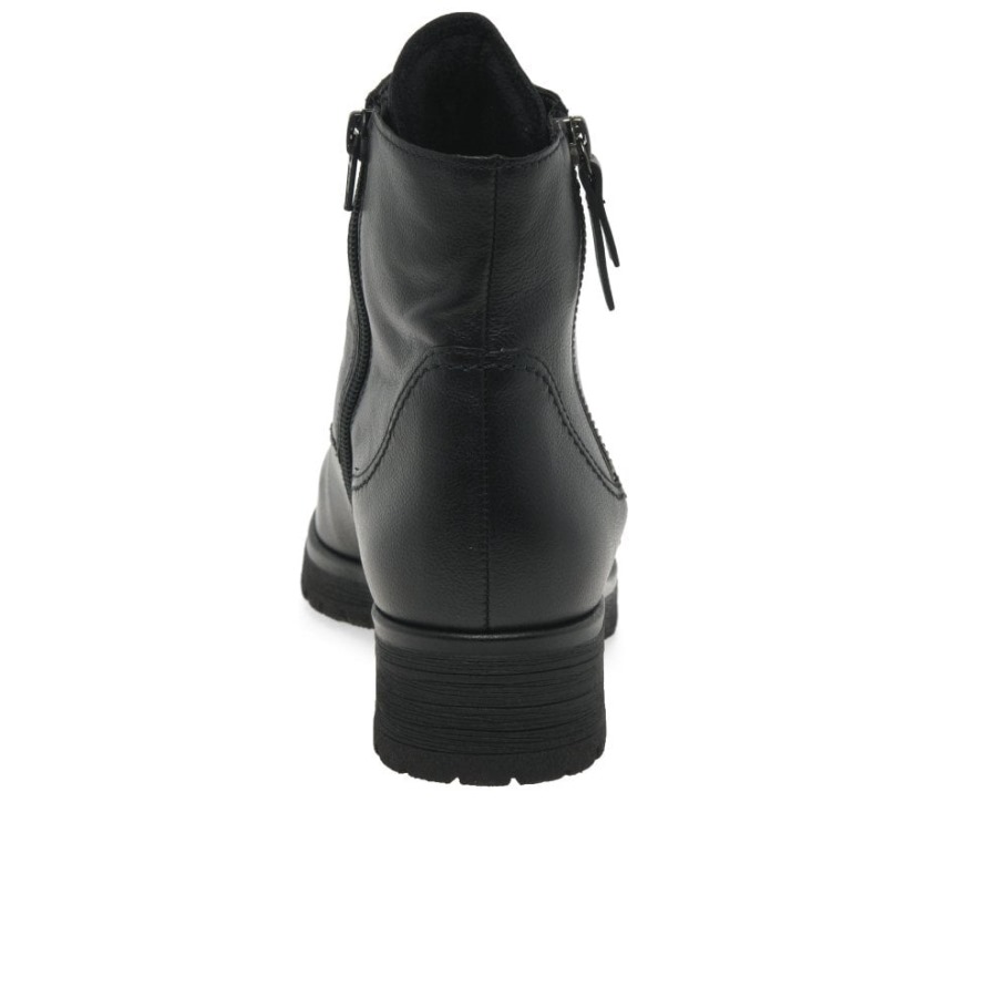 Black Zane Womens Ankle Boots Gabor