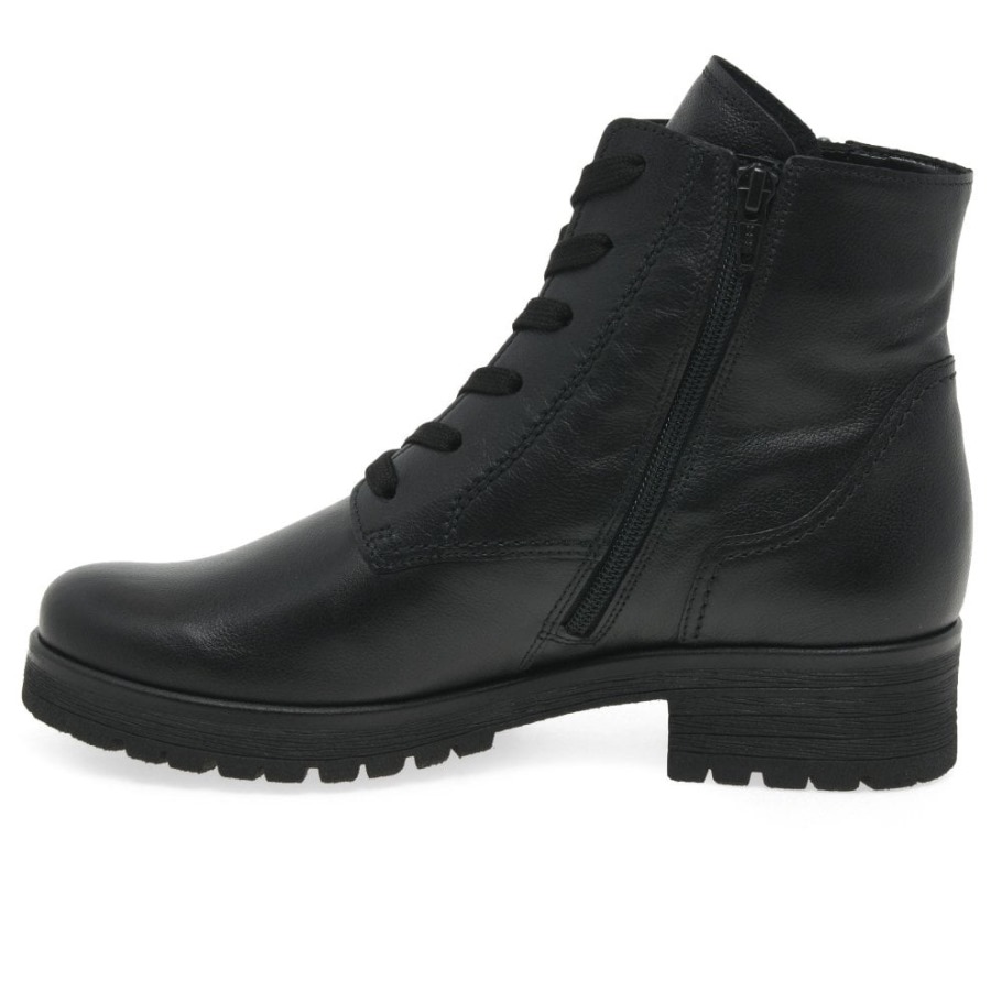 Black Zane Womens Ankle Boots Gabor