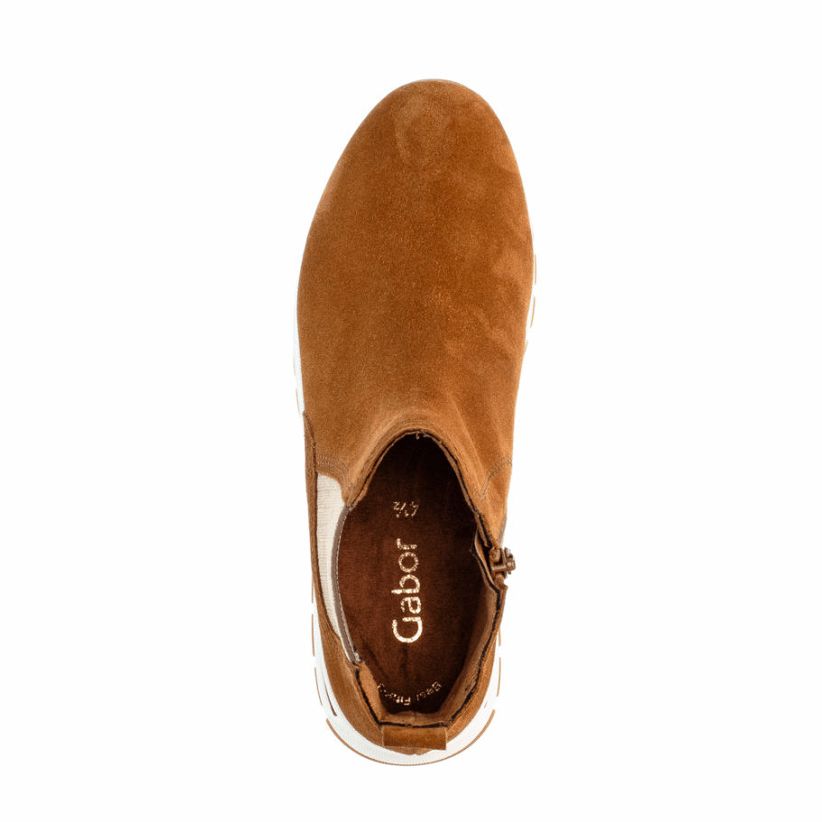 Bottines Compensées Gabor Cognac