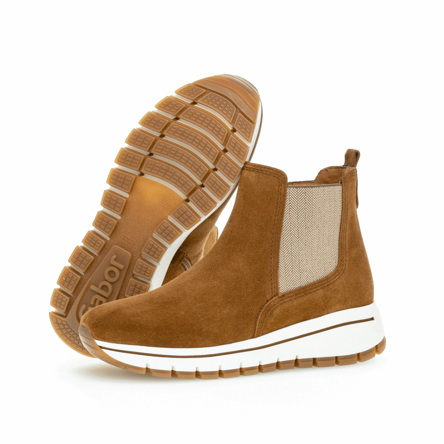 Bottines Compensées Gabor Cognac