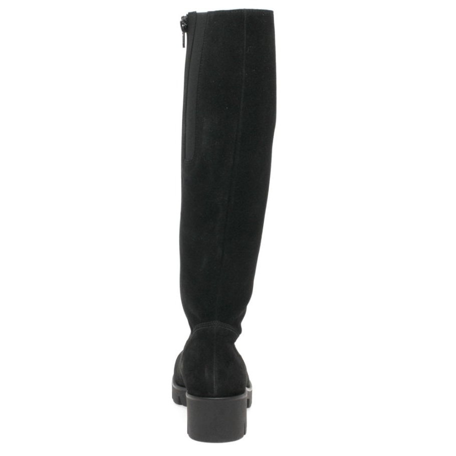 Bram( M) Womens Long Boots Black Nubuck Gabor