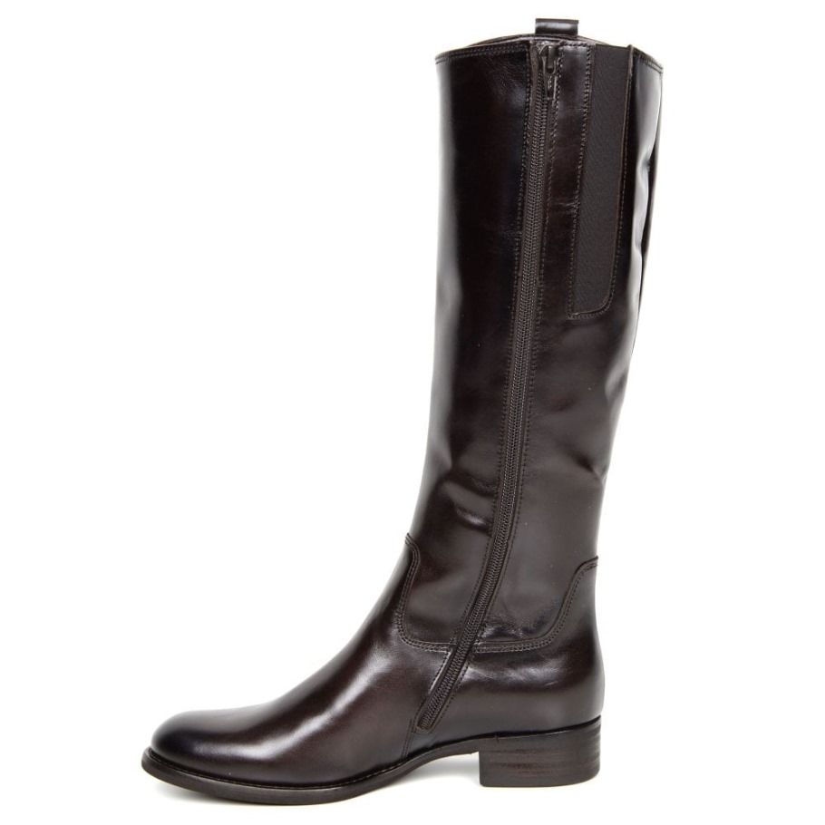 Brook M Womens Medium Calf Fitting Long Boots Gabor Suisse Espresso