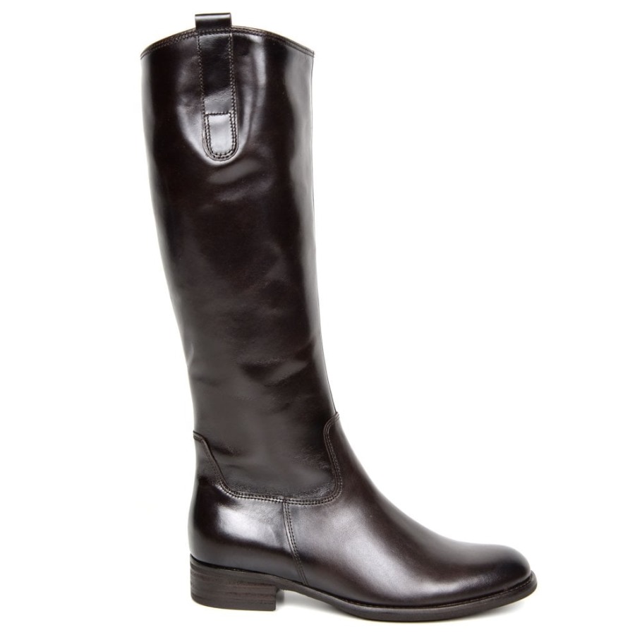 Brook M Womens Medium Calf Fitting Long Boots Gabor Suisse Espresso