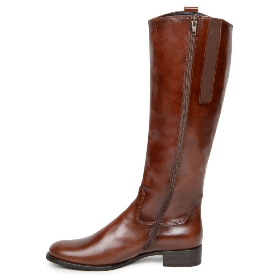 Brook M Womens Medium Calf Fitting Long Boots Gabor Suisse Sattel