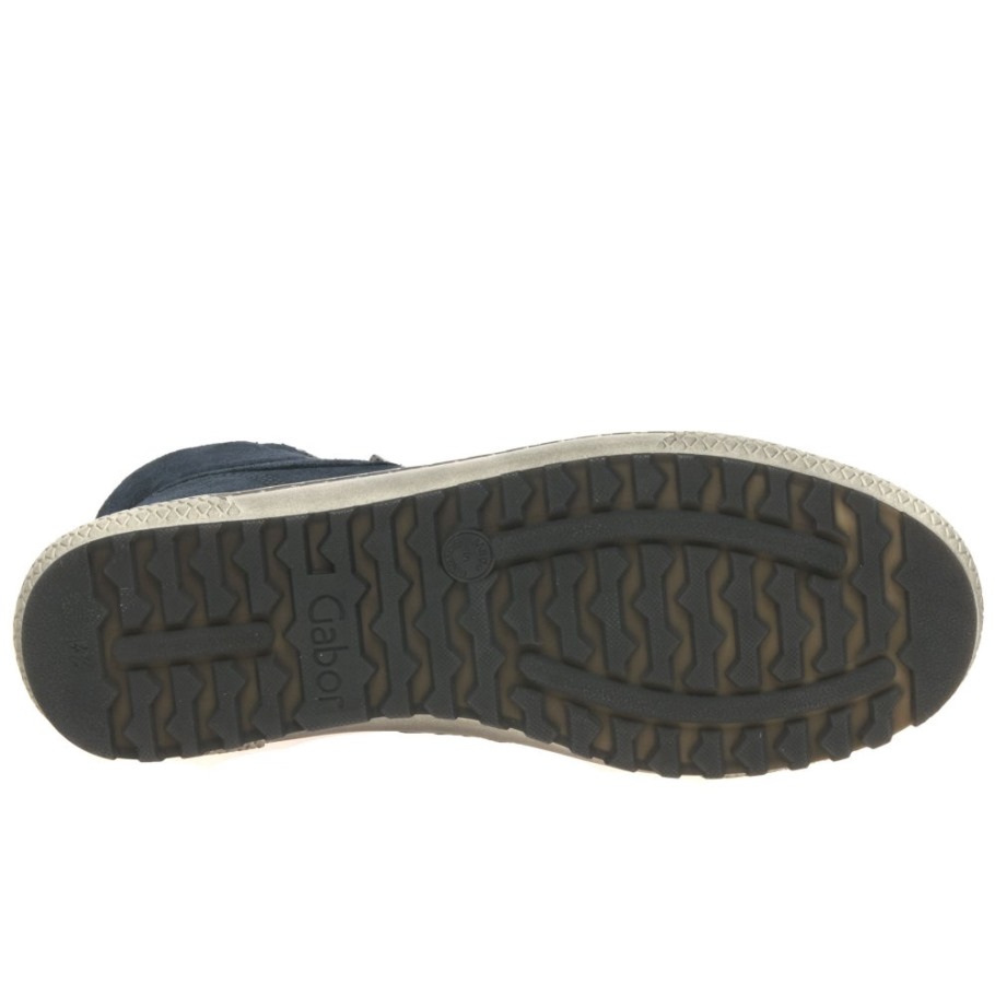 Bulner Womens Casual Ankle Boots Marine Suede Gabor