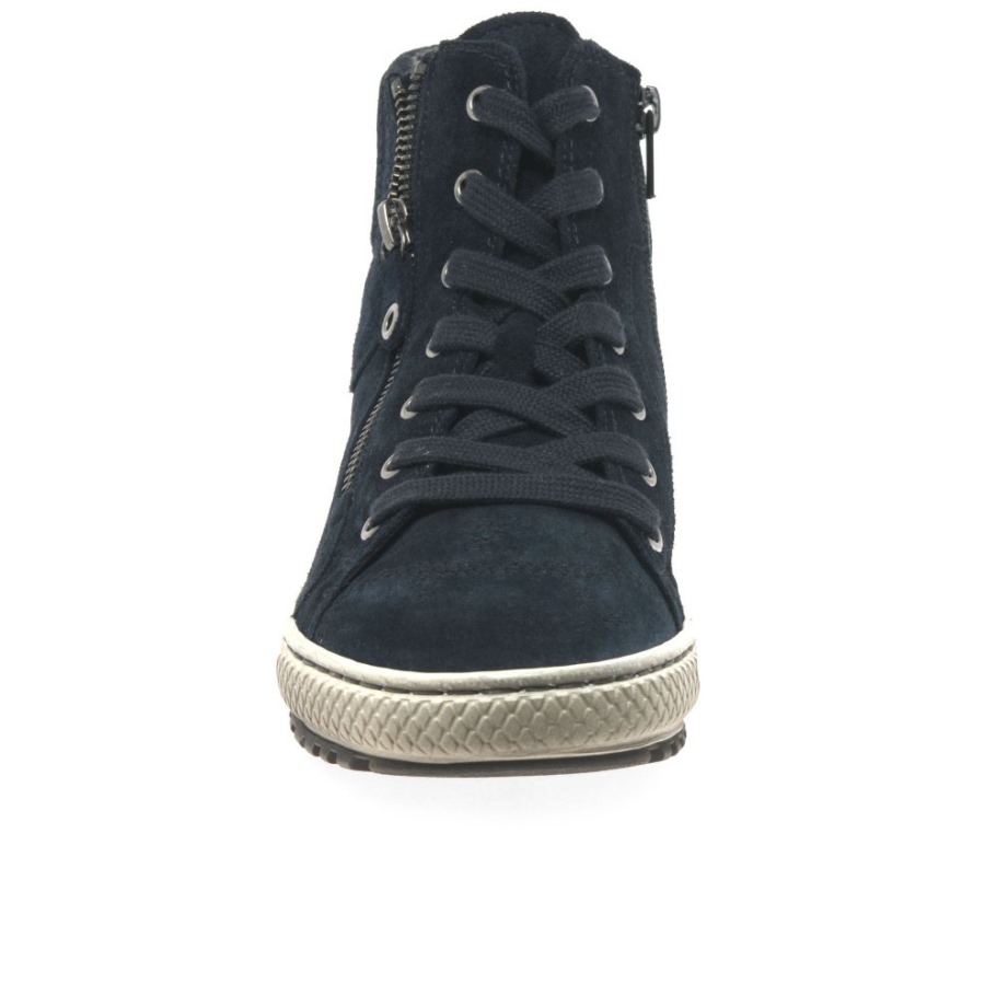 Bulner Womens Casual Ankle Boots Marine Suede Gabor