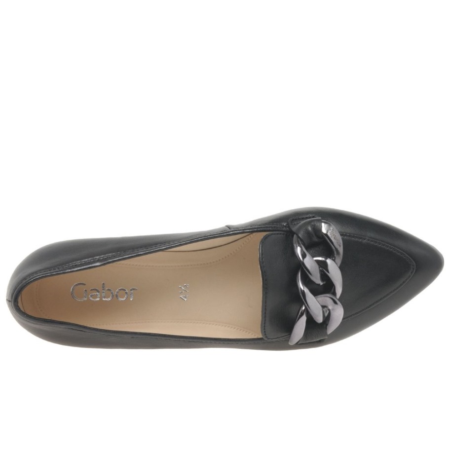 Carol Ladies Shoes Black Leather Gabor