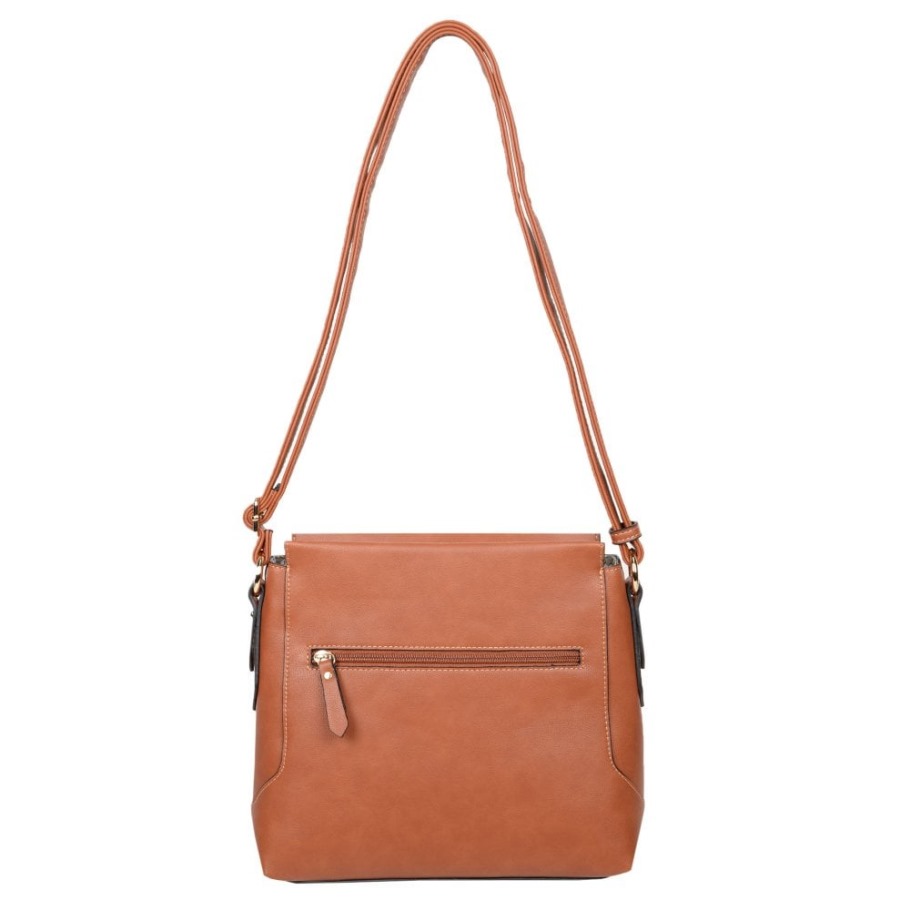 Cognac Sarda Womens Messenger Handbag Gabor