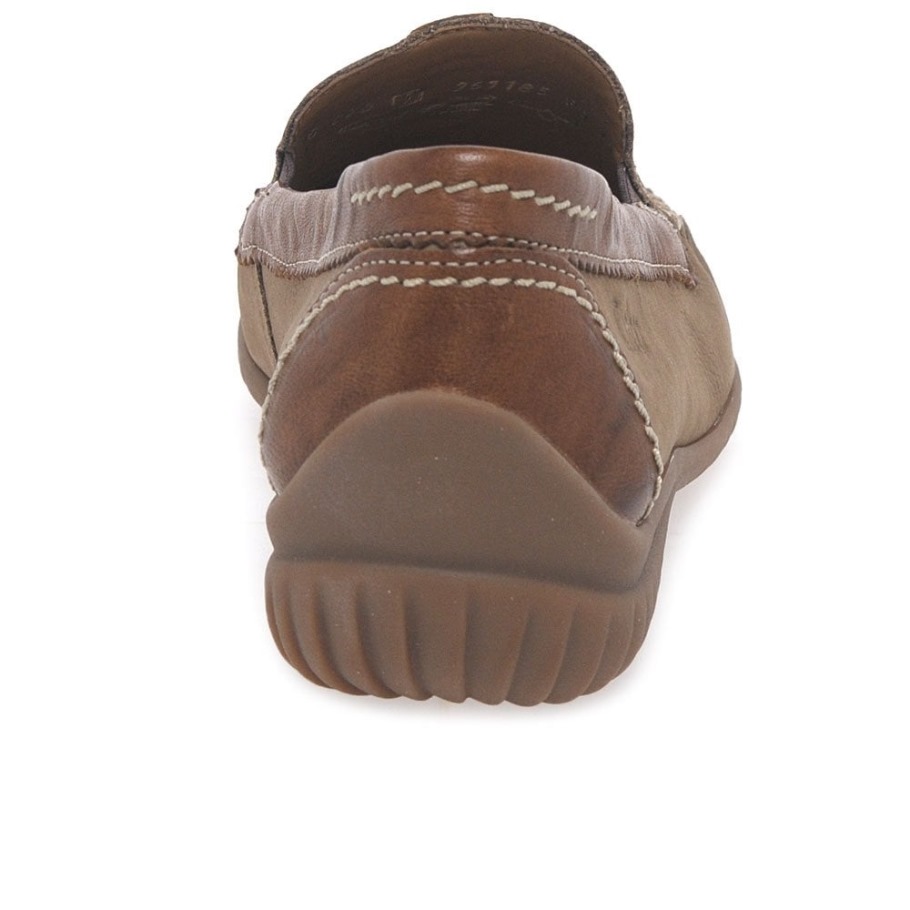 Corda Nubuck/Tan California Sporty Womens Moccasins Gabor