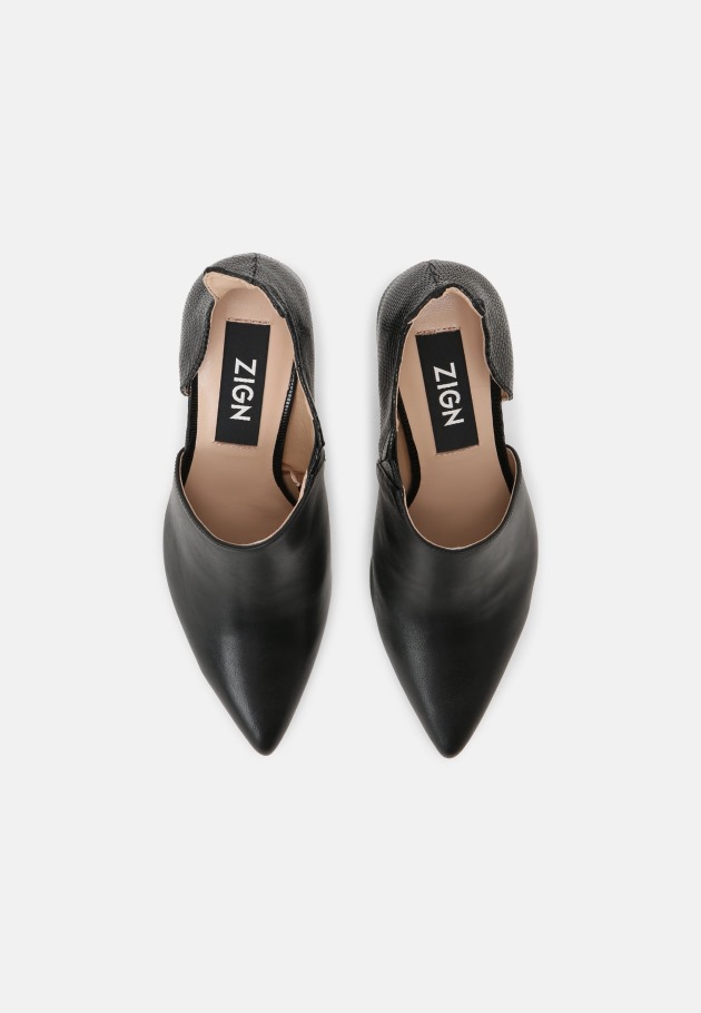 Cuir Gabor Noir - Talons Hauts