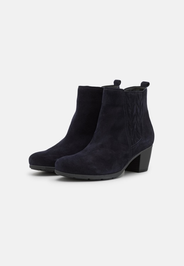 Dark Blue Classic Ankle Boots Gabor