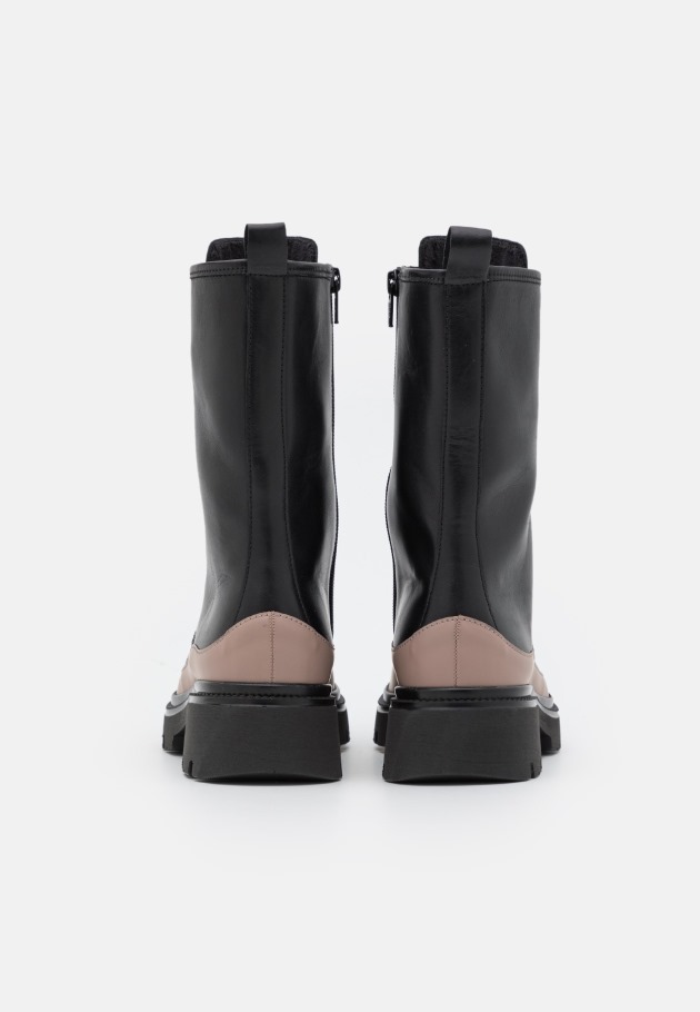 Dark Nude Gabor Lace-Up Ankle Boots