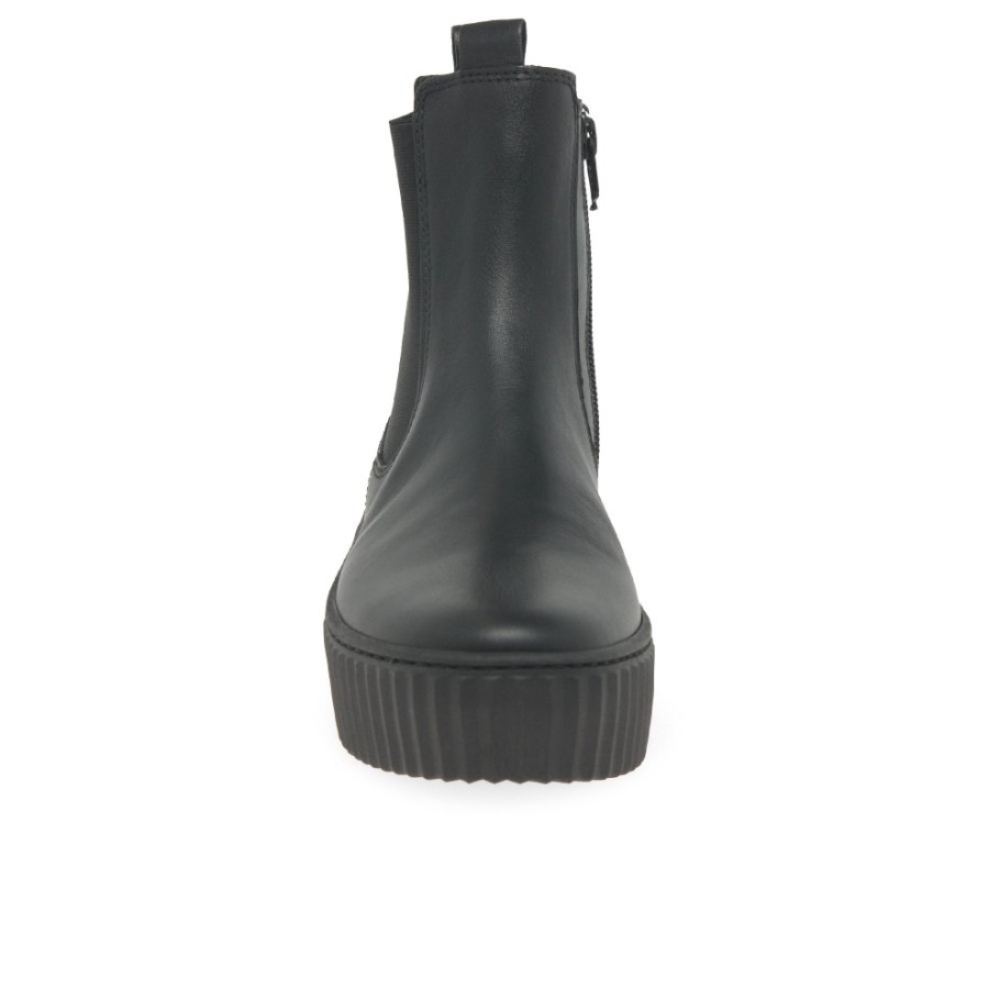 December Ladies Chelsea Boots Gabor Black