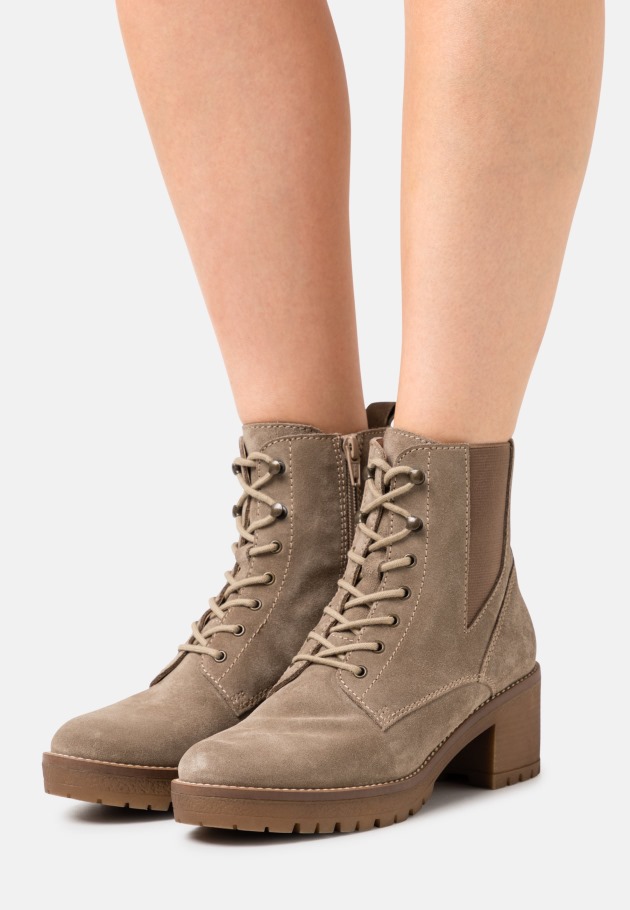 Dust Gabor Lace-Up Ankle Boots