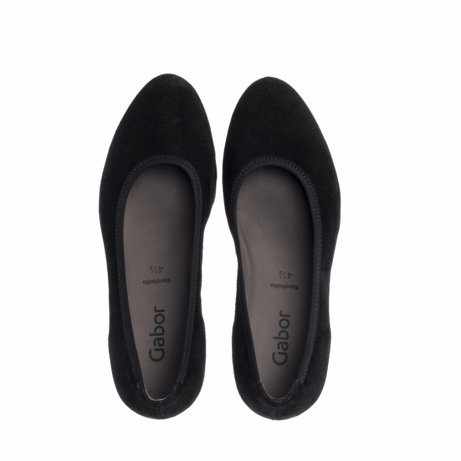 Escarpin Compensé Sacchetto Noir Gabor