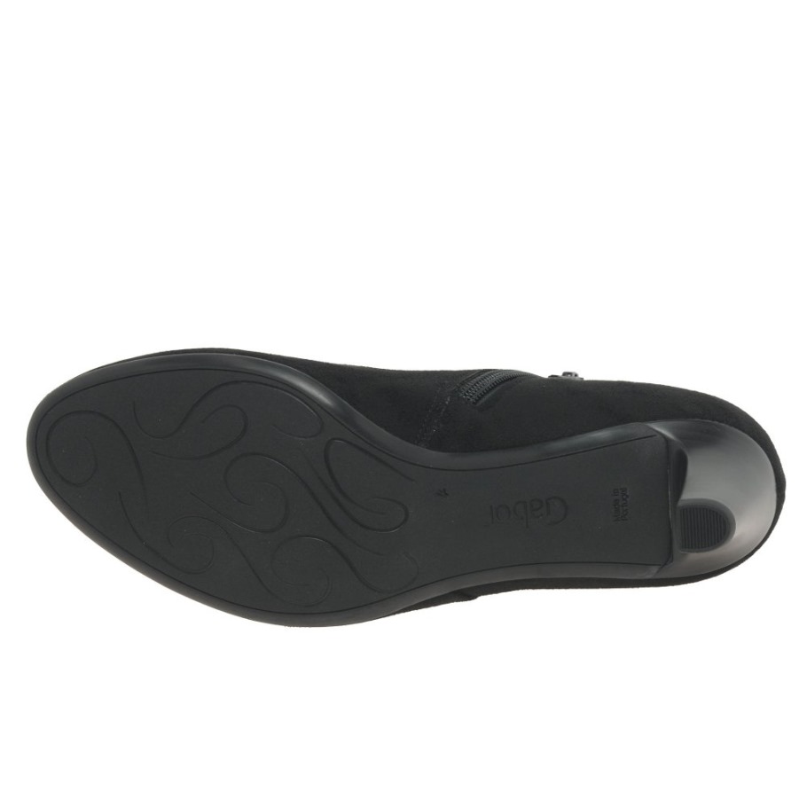 Fatale Womens Ankle Boots Gabor Velet Black