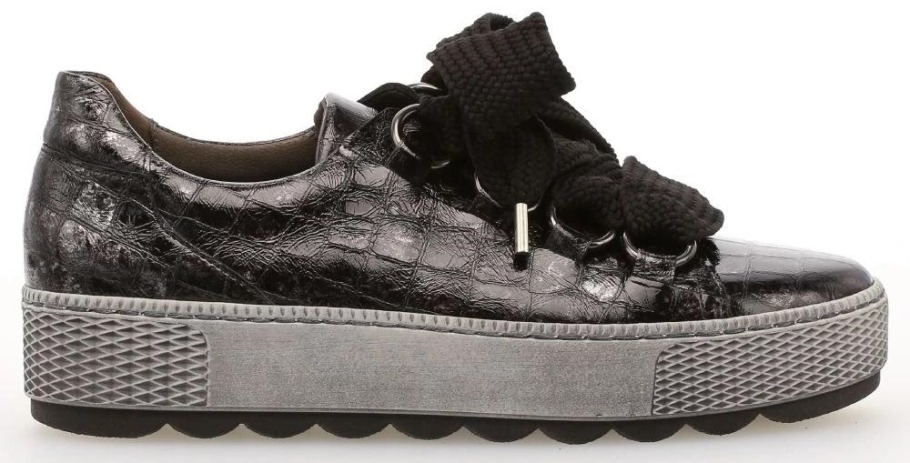 Gabor 36536-67 - Sneaker Basse Cuir Noir