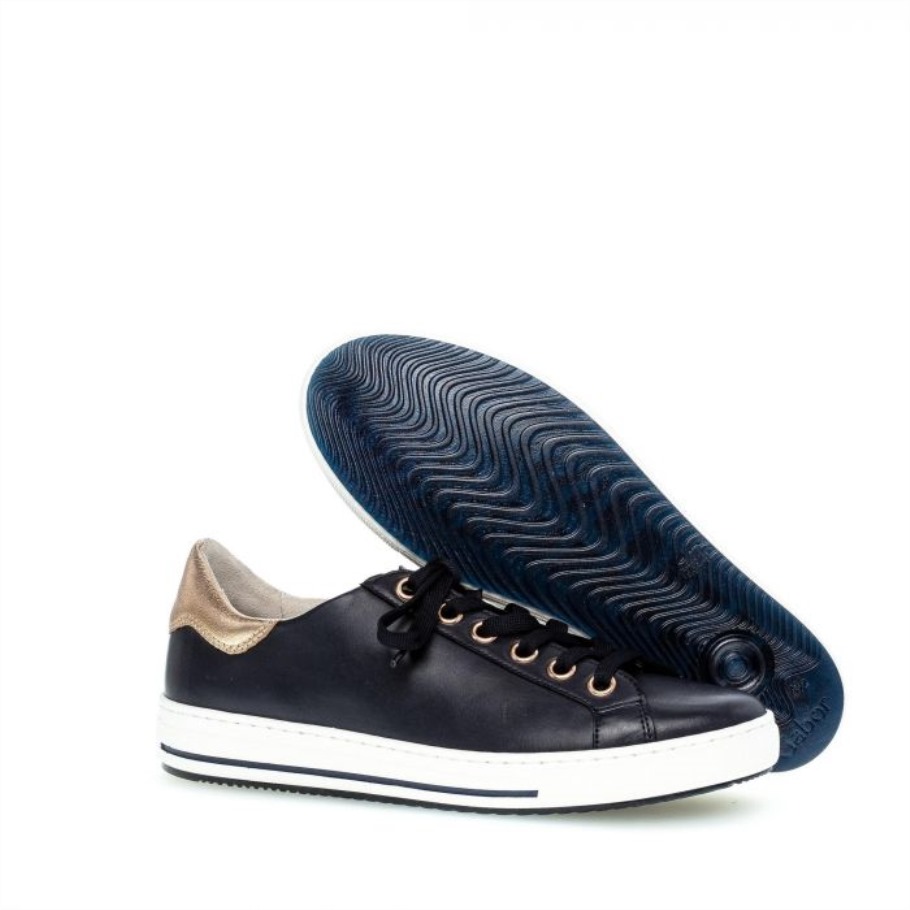 Gabor 4651566 - Cuir Marine Et Or Rose