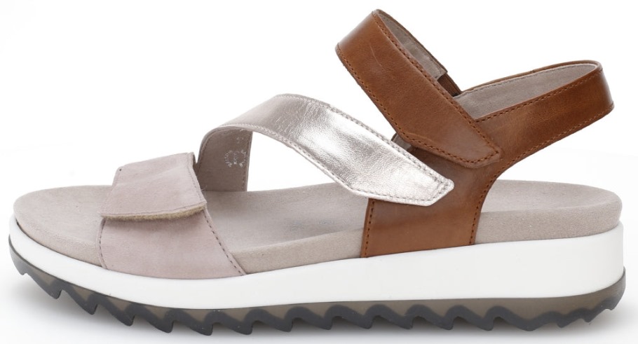 Gabor 4674254 - Daim Beige Et Cuir Marron