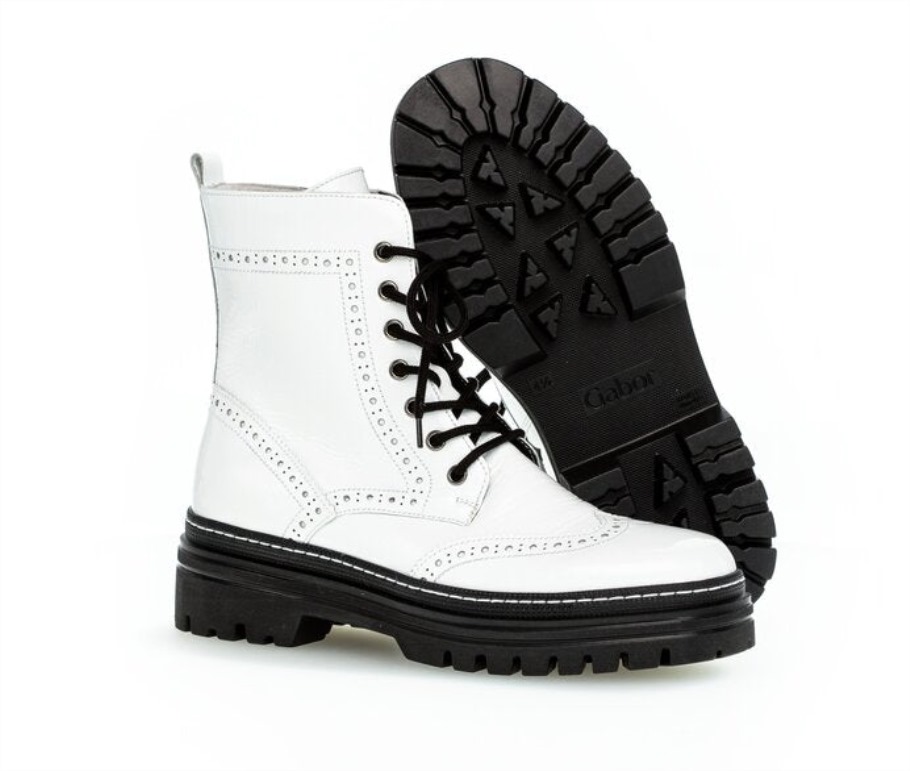 Gabor 5172291 - Cuir Verni Blanc