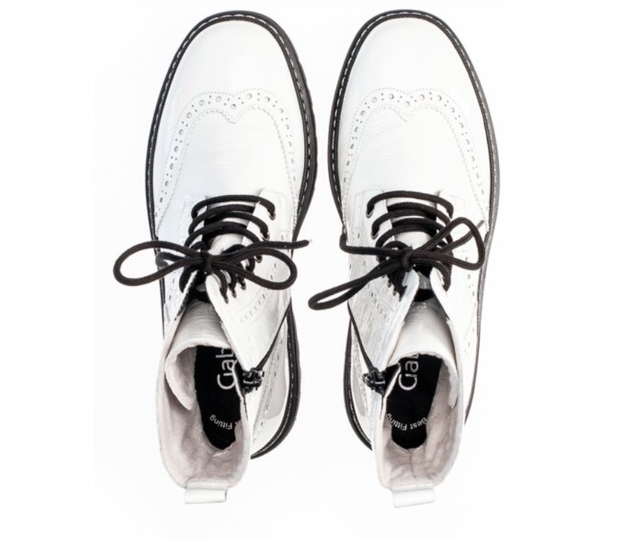Gabor 5172291 - Cuir Verni Blanc