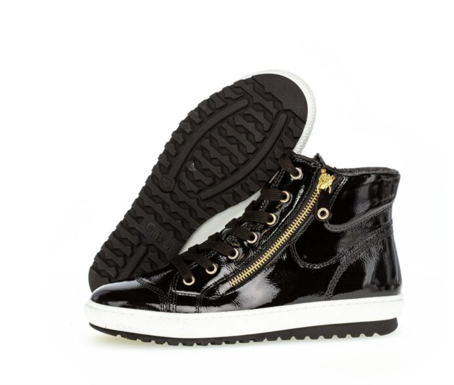Gabor 7375497 - Cuir Verni Noir