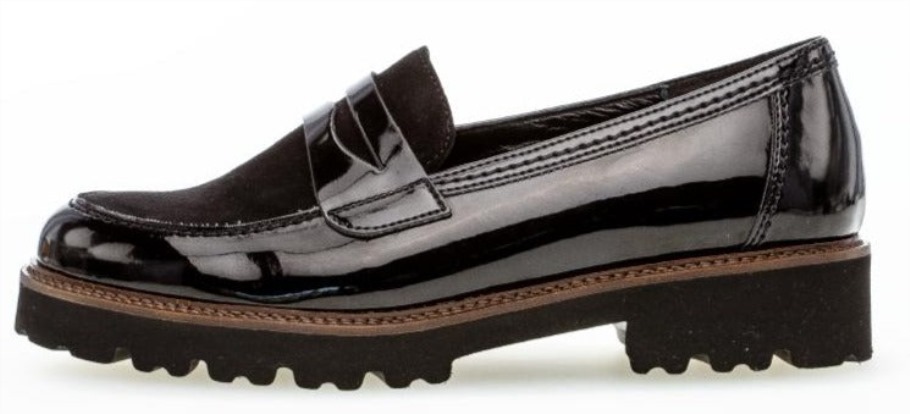 Gabor 7520377 - Cuir Verni Noir