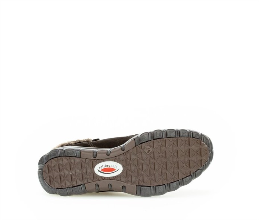 Gabor 7686647 - Cuir Nubuck Huilé Noir