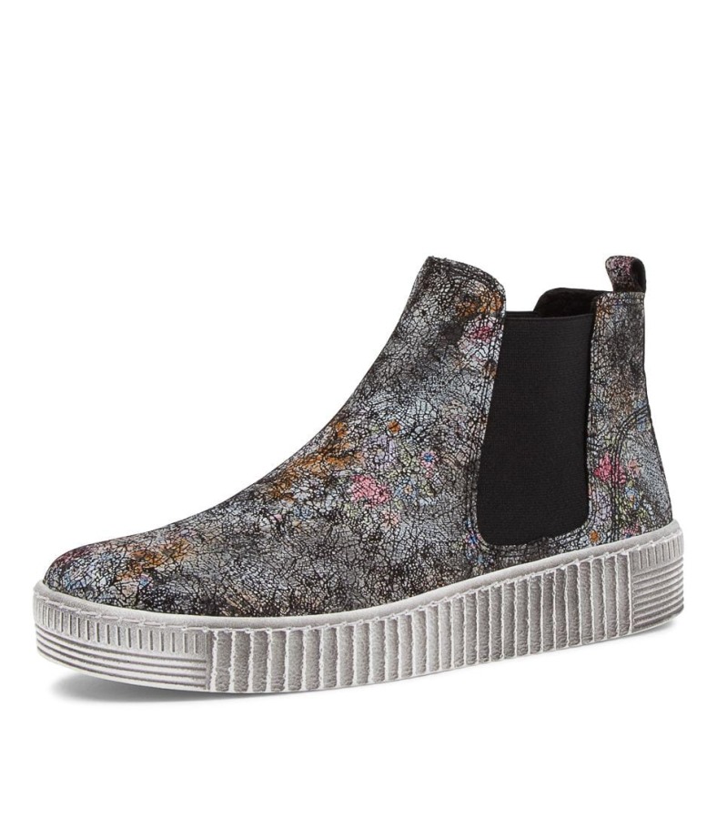 Gabor Angels Bottes Chelsea En Cuir Schwarz