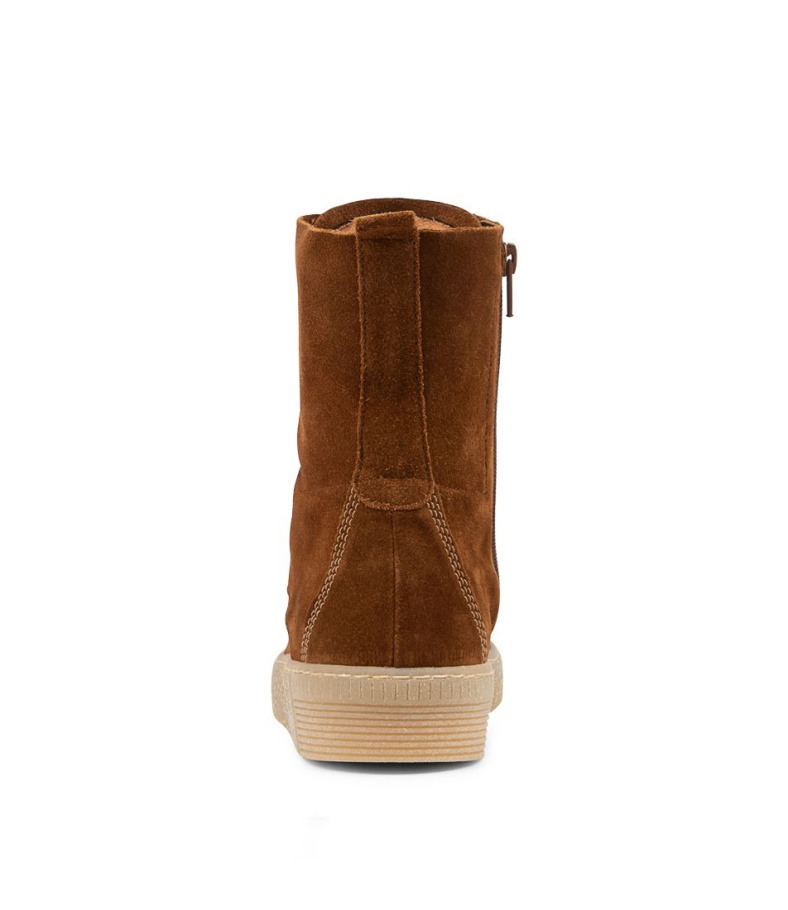 Gabor Arca Bottines En Daim Cognac